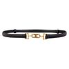 New leather retro cowhide belt Women's fashion niche design high-end sense adjustment belt