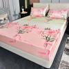 Home Luxury Mattress Cover Three-piece Double Household Bedspread Non-slip Washable Queen Size Bed Cover with Pillowcases
