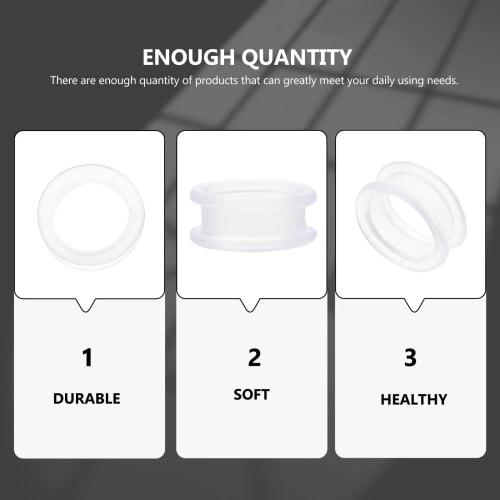 Beaupretty 8-Piece Silicone Finger Rings for Hair Cutting Scissors, Finger Protector Rings, Hair Styling Accessories, Flexible Scissor Ring Covers for