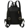 Women Multi-Function Fashion Girl Oxford Daypack Travel Cute Mini Backpack Men Shoulder Bag Black Purse