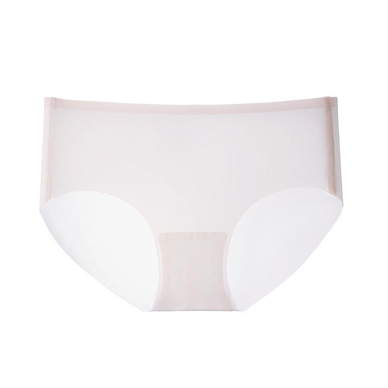 Quick-drying Liquid Foundation Underwear 1A Antibacterial Mulberry Silk Bottom Crotch Seamless Ice Silk Sexy Briefs Head Low Waist Women