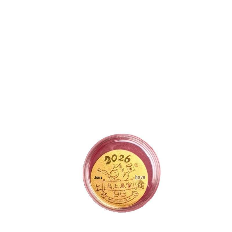 999 Pure Gold Year of the Horse Sticker - New Year Mobile Accessory for Prosperity and Good Fortune Gift
