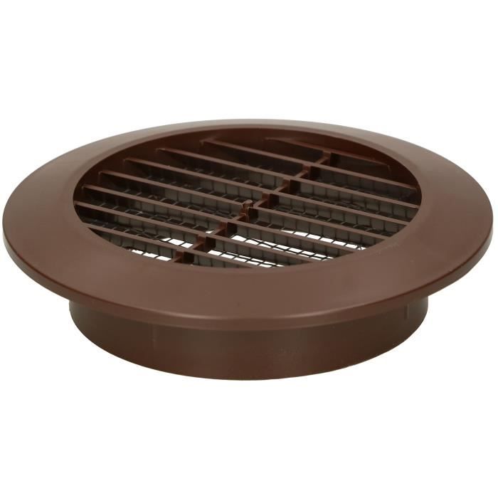 Ventilation Grille - KOTARBAU - Round - Diameter 70 Mm - Mosquito Net - Color Brown