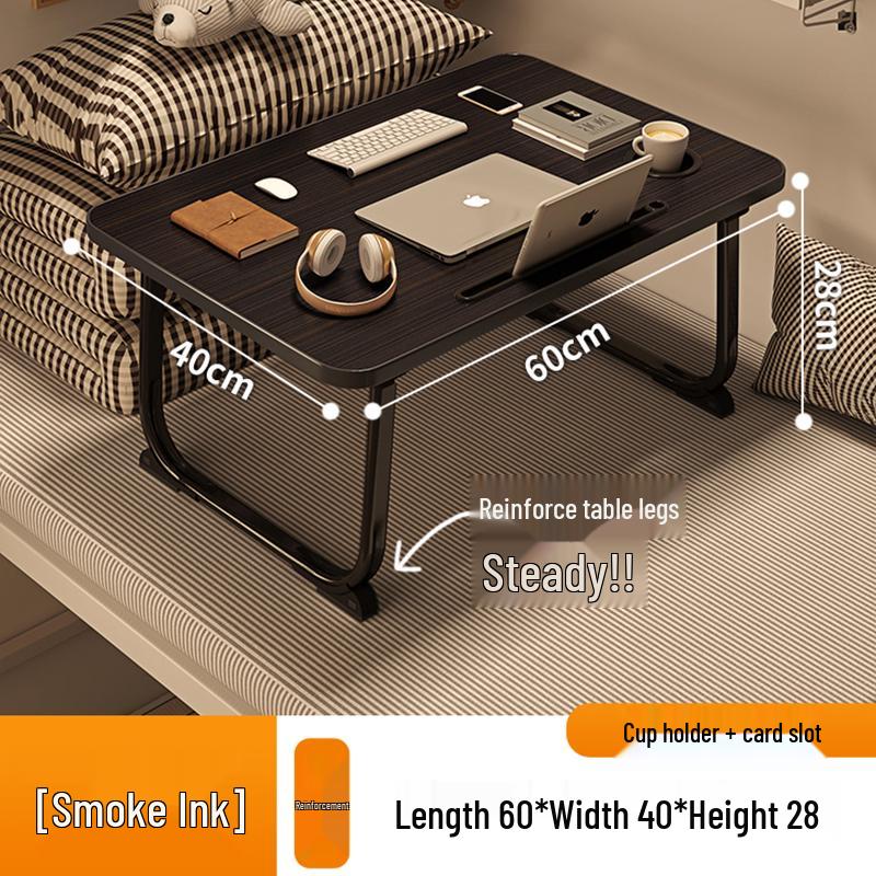 Folding Bedside Laptop Desk: Bay Window & Dorm Use