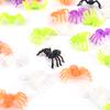 200Pcs/Set Halloween Plastic Mixed-Color Miniature Spiders Decorate Small Toys