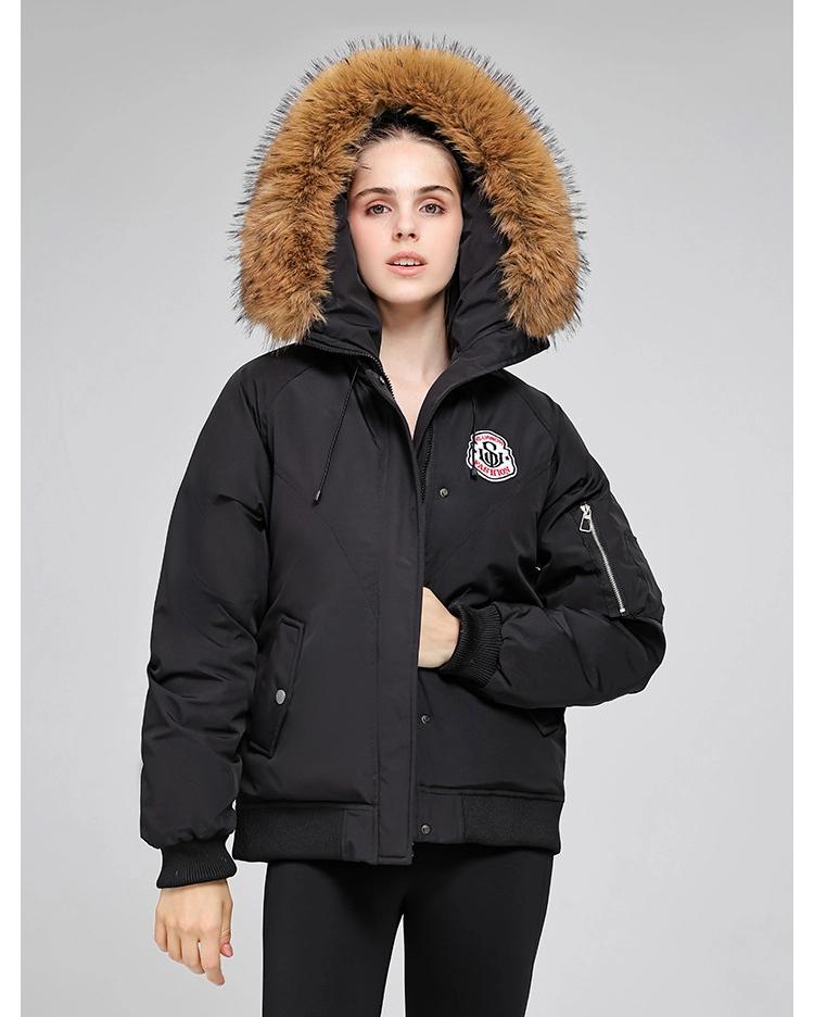 Women's Casual Loose Thickened Warm Jacket With Fur Collar