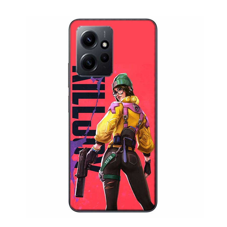 Valorant Killjoy Phone Case For Redmi Note 14 15 Pro 5G 13 12 Pro Plus 11 11T 11E 11S 10 Pro 10S 9 9S Cover Cell Clear TPU Capa