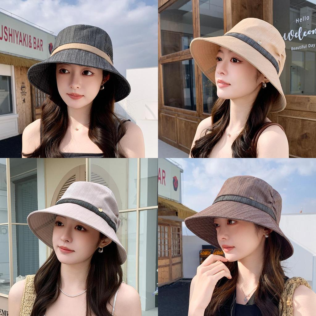 Sun Protection Fisherman Hat With Wide Brim For Summer Beach Vacation Sun Shade Fashion Accessory