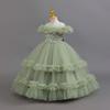 Girls' Puffy Princess Dress – Flower Girl & Piano Performance Formal Wear