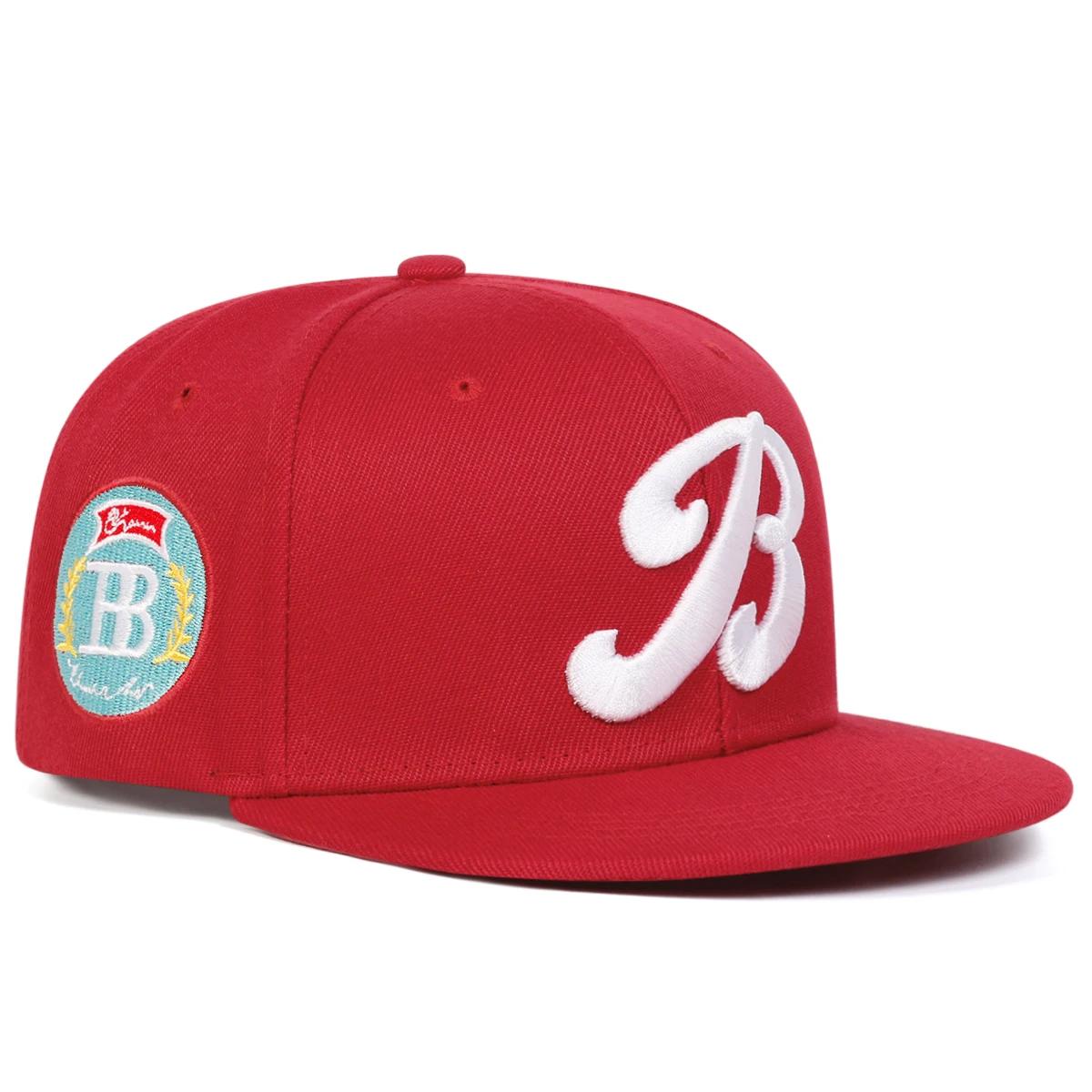 

Unisex B Letter Embroidery Hip-hop Hats Spring Autumn Outdoor Adjustable Casual Baseball Caps Sunscreen Hat Sports Cap красный