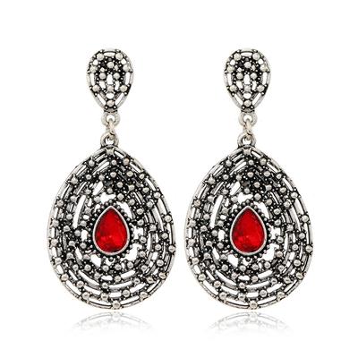 Bohemian Vintage Droplet Diamond Stud Earrings
