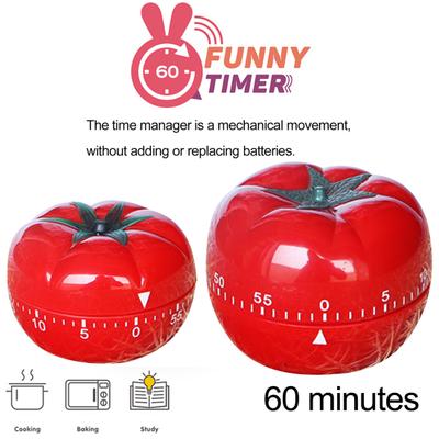 Sveglia promemoria timer da cucina a forma di pomodoro da 1 minuto a 60 minuti timer meccanico con conto alla rovescia regolabile