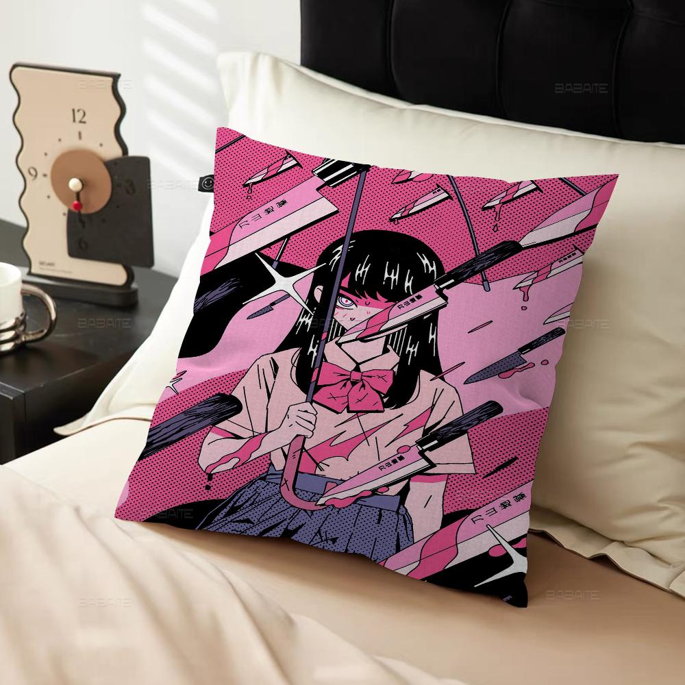 Ins Japanese Anime Cushion Cover Decorative Pillow Sofa Home Decor Case Pillow Cases