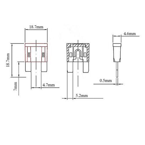 242PCS Automotive Blade Fuse Assortment Box, Mini & Standard Medium Size Car Fuses 5A-30A Vehicle Replacement Fuse Kit