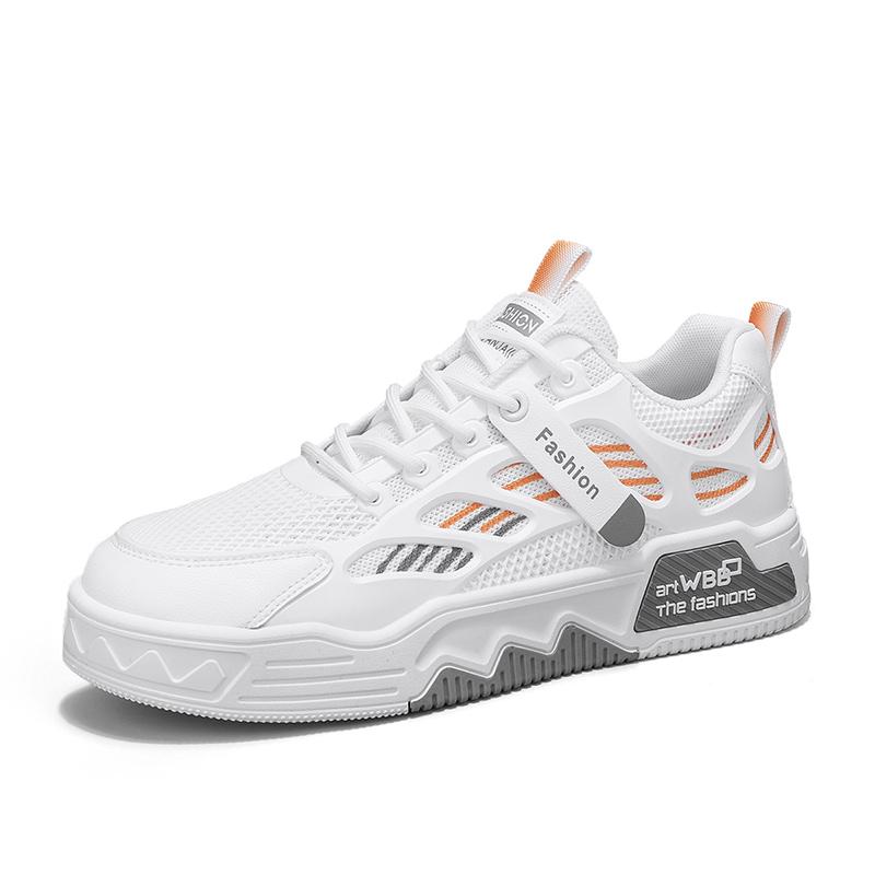 Students' Casual Borad Shoes Four Season New Breathable Soft-Sole Non-Slip Men'S Outdoor Walking Shoes Fashion Sports Flat Shoes