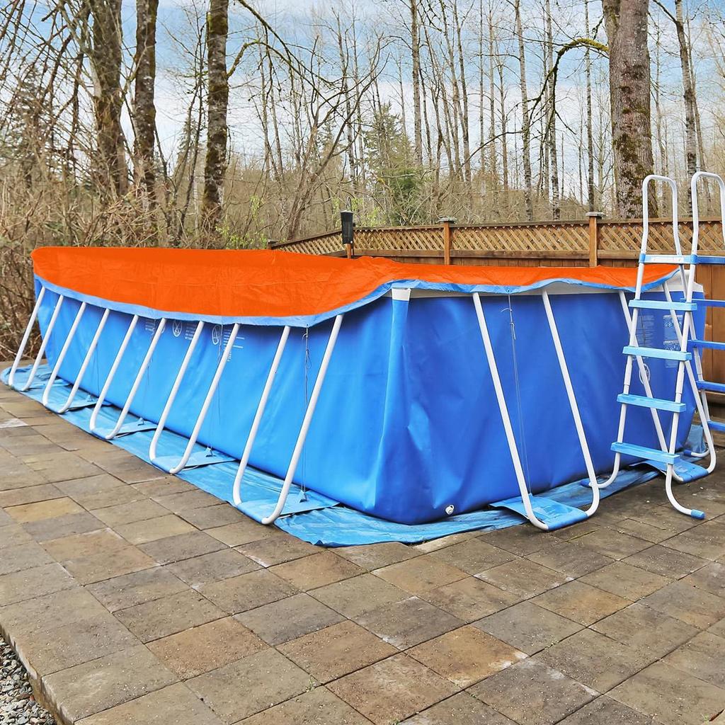 new Pool Ground Pad Foldable Pool Bottom Pad Heavy Duty Cover Cloth Double Sided Liner For Patio Walkway Backyard Camping Garden