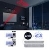 Digital Alarm Clock 180° Rotation Projection with Time Temperature Snooze Table Clock 12/24H USB Projector LED Clock