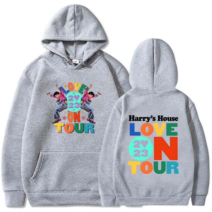 Harrys House Love on Tour Mikina Unisex Streetwear Potisk Oblečení Originalita Estetická mikina Unisex podzimní fleecová mikina