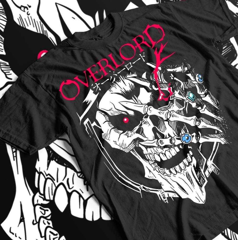 

Anime Skull T-shirt, Overlord Ainz Tee, Ooal Gown Albedo Shirt, Unisex Anime S