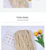 Beige Three-Strand Food-Grade Cotton Rope: Ideal for Wrapping Rice Dumplings, Curtain Ties, Decorative Crafts, and More.