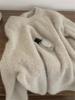 Damen Winter Waschbärfell Pullover – Weich, Gemütlich, Locker Mohair Strickpullover