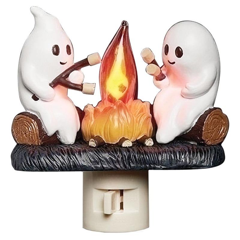 Halloween Ghost Socket American-standard Ghost Campfire Flashing Night Light