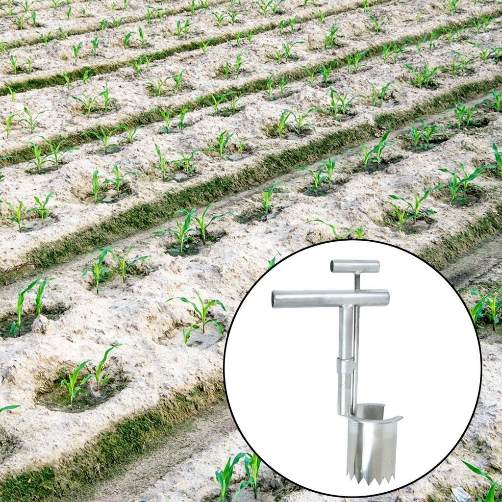 Bulb Planter Tool Barrel Transplanter Garden Digging for Transplanting Fruit Tree Versatile