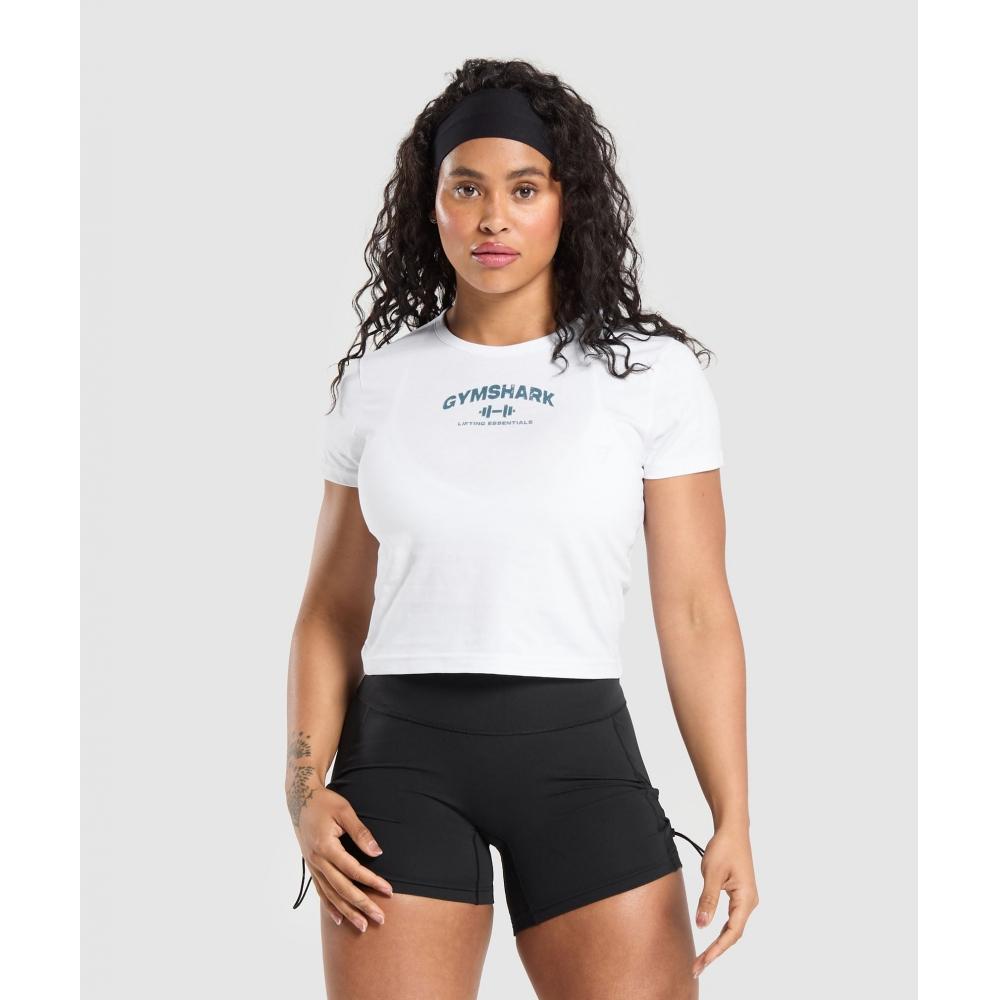 

Детская футболка GYMSHARK Team, белая B9A3U WB57 XXL