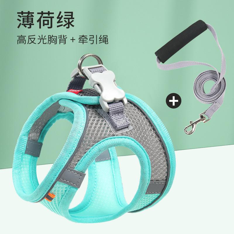 Small Dog And Cat Thoracodorsal Traction Rope With Highquality Reflective Fabric For Outdoor Exercise And Training