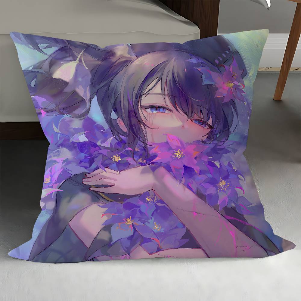 A-Asahina Mafuyu Pillow Cushion Cover Pillowcase Living Room Sofa Home Decor Customized