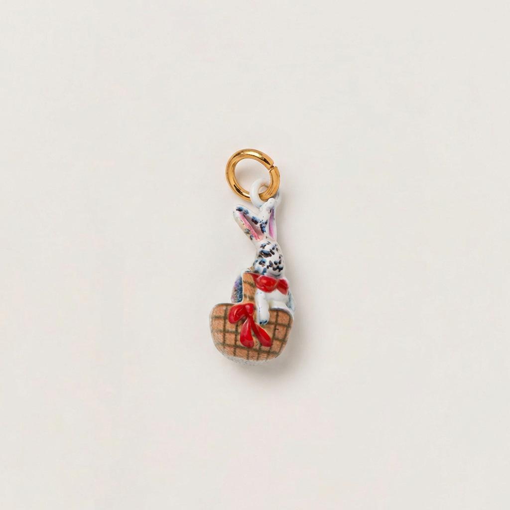 Europe's Hot-Selling Cute Pendant DIY Necklace: Little Fox, Rocking Horse, Mushroom, Swan, Rabbit, Rooster