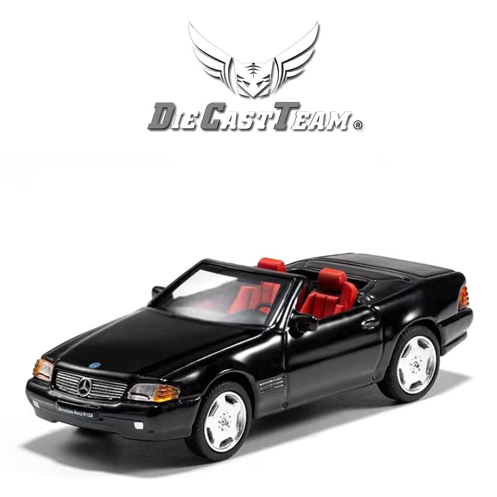 DCT/SHADOW 1/64 Mercedes-Benz SL500 Convertible Sports Cars Alloy Toys Diecast Metal Model Kids Xmas Gift Toys for Boys