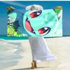 Personalized customized proof beach towel with Pokémon Bulbasaur pattern - soft, absorbent,quick-drying,perfect swimming,camping&bathing