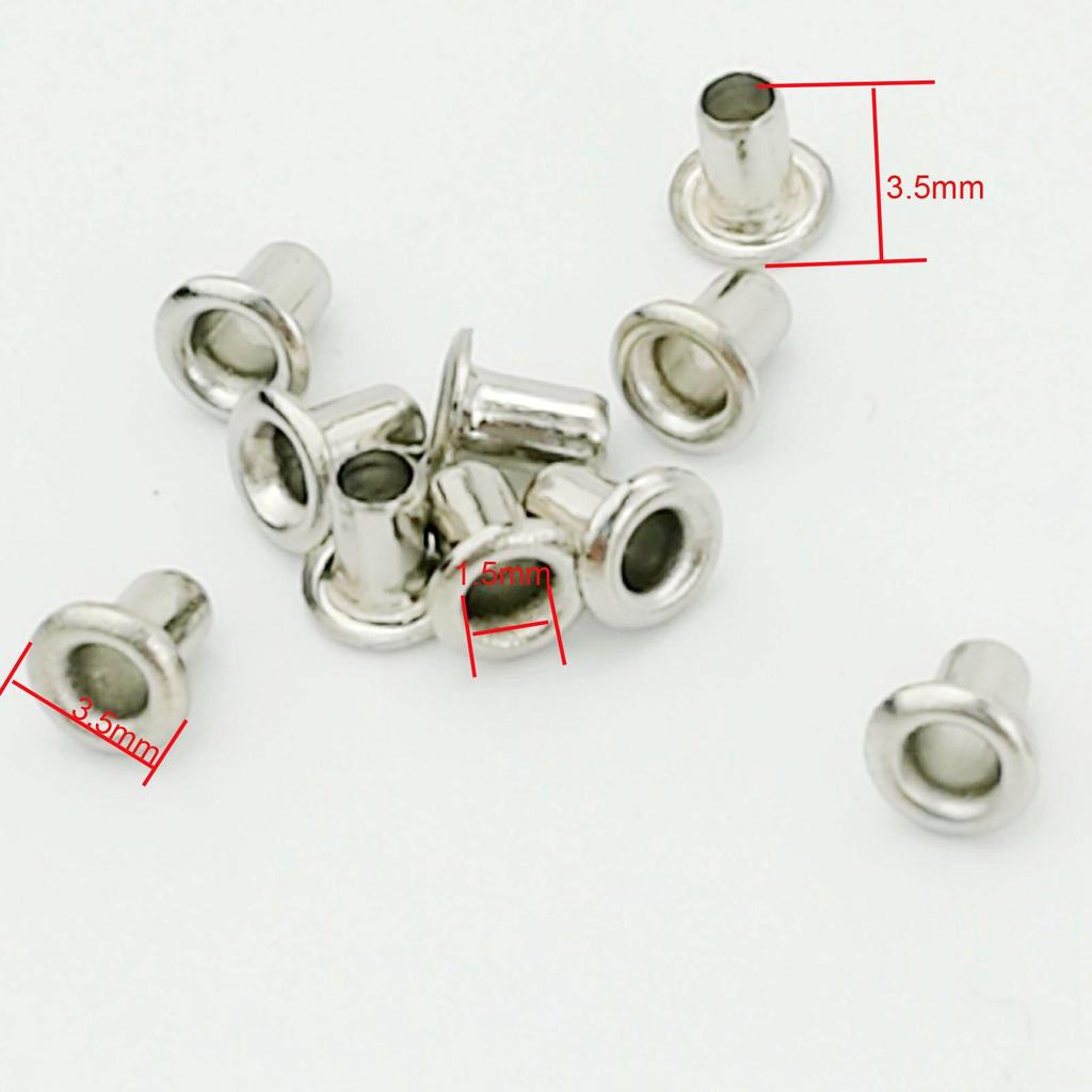 200 buc nasturi mini cu ochiuri pentru păpuși DIY, inele de alamă, nasturi pentru geantă și pantofi, haine, accesorii de cusut, auto-ondulate