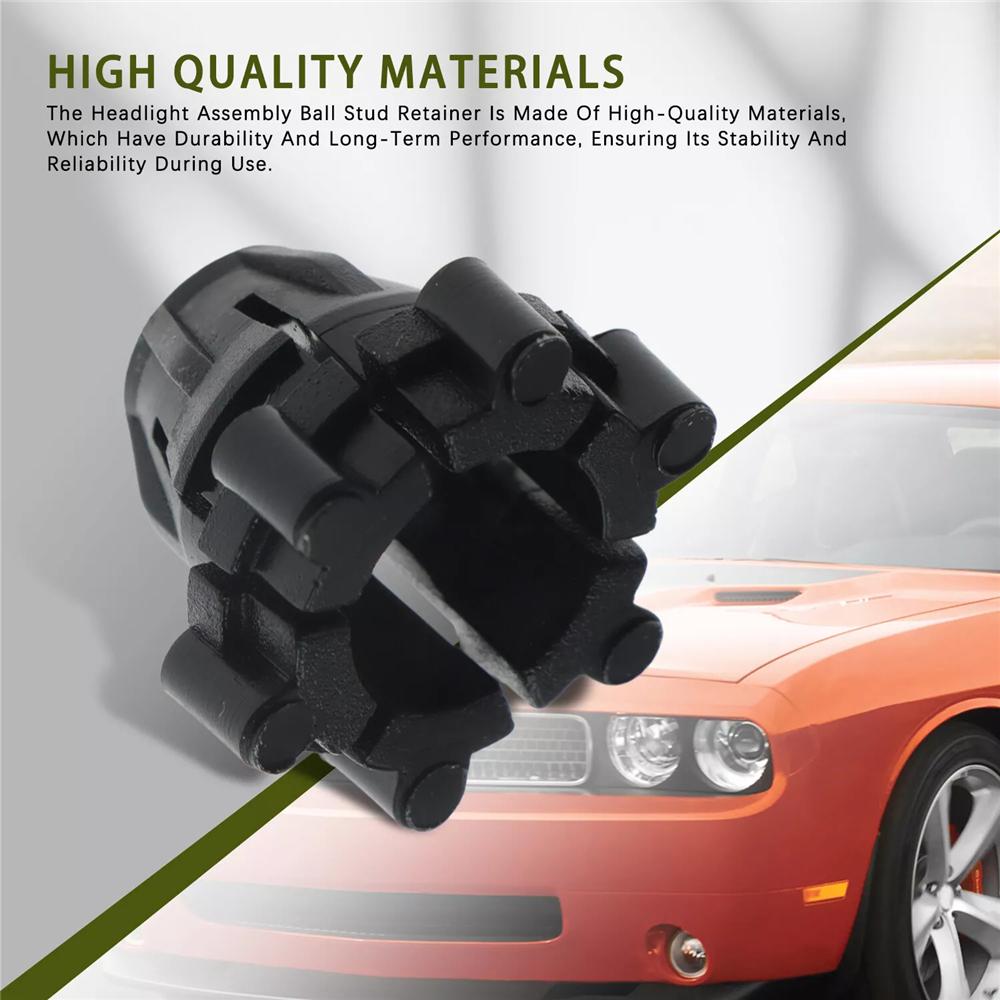 4Pcs Headlight Lamp Assembly Ball Stud Retainers for 2005-2008 Dodge Magnum
