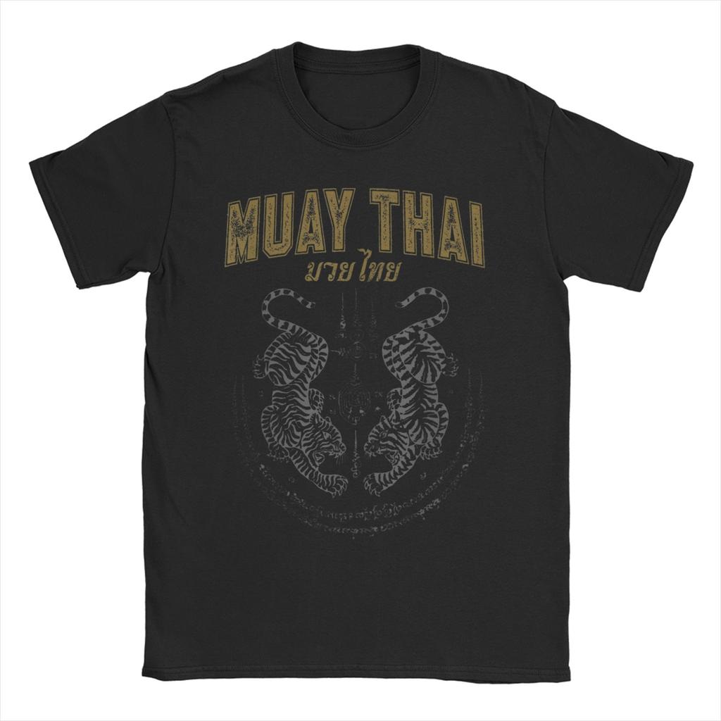Men Womens TShirts The Art Of 8 Limbs Sak Yant Tiger Muay Thai  100 Cotton Tees Short Sleeve  T Shirts O Neck Tops Big Size