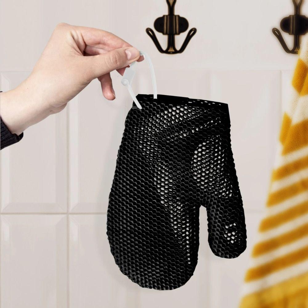 New Honeycomb TPU Shower Gloves Scrubber Sponge Quick Drying Bath Gloves Solid Color Skin Exfolia Body Scrub Gloves For Bathroom