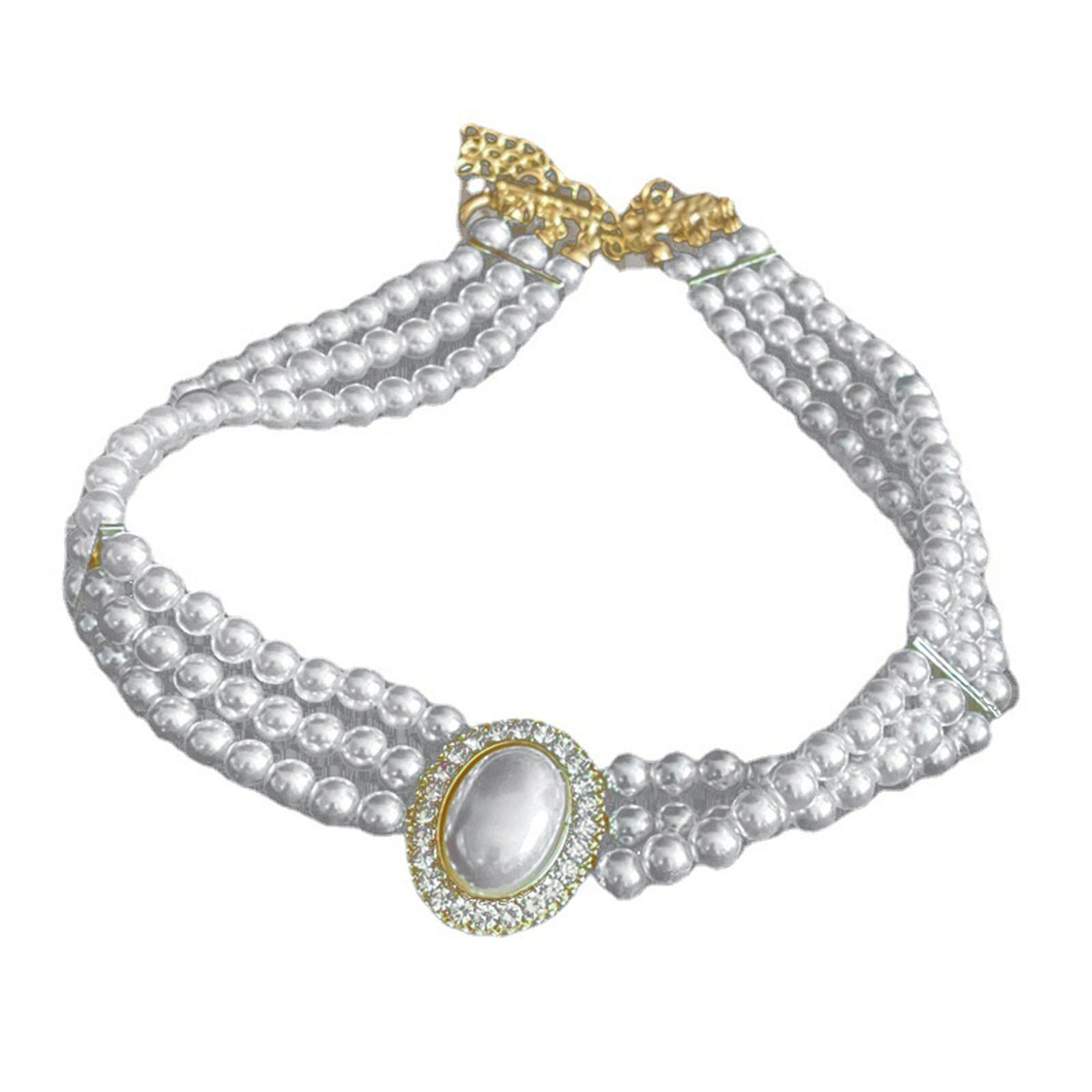 

Multilayer Imitation Pearls Choker Necklace for Women Girls Temperament Clavicular Chain Trendy Wedding Jewelry Pieces 1