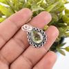 Green Amethyst Gemstone Silver Partywear Pendant, 925 Sterling Silver Handcrafted Jewelry, Amethyst Pendant For Wedding Gift PP-26-43
