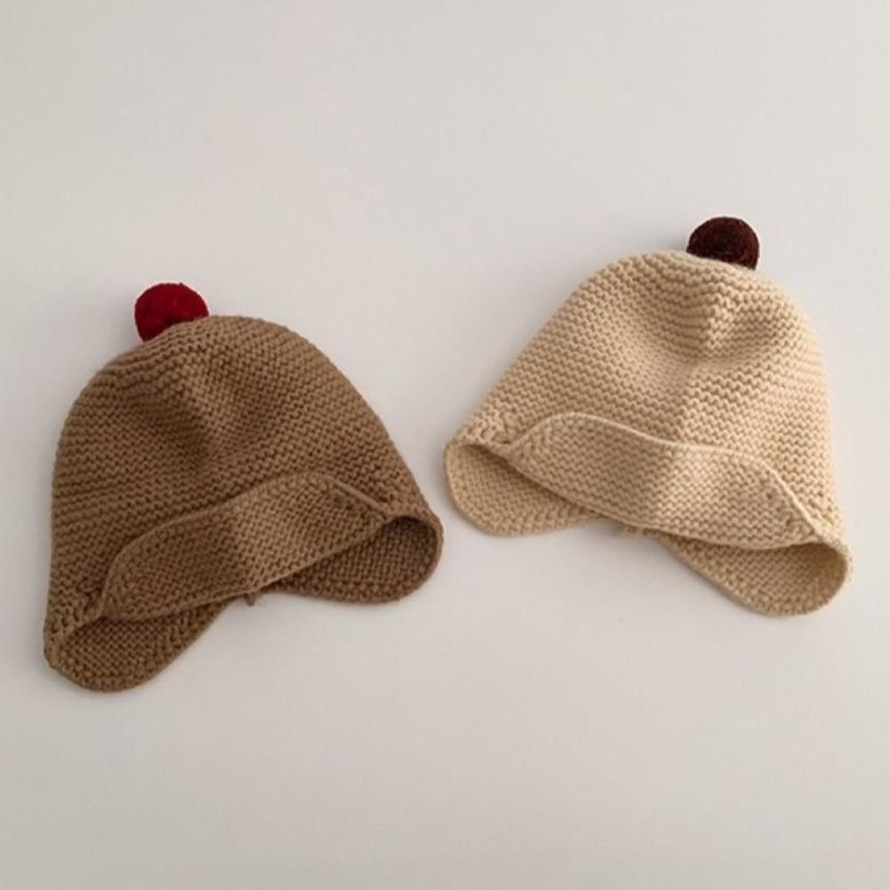 Cache-oreilles d'hiver pour bébé coupe-vent, bonnet chaud de protection des oreilles, nouveau bonnet tricoté pour bébé, garçons filles