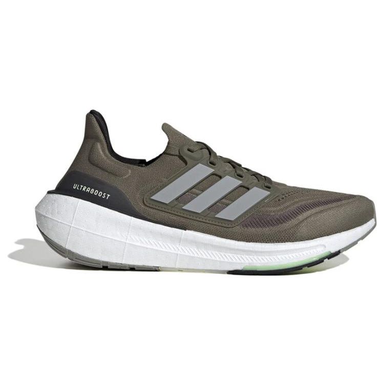 Adidas Unisexové tenisky UltraBoost Light Olive Strata Zelená Stříbrná metalická IE3330