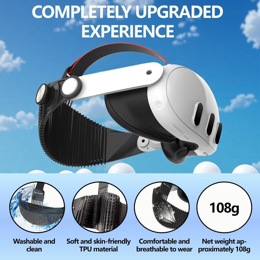Adjustable Fixed Support Strap Breathable Head Strap VR Headbands for Meta Ques t3/Quest 3S