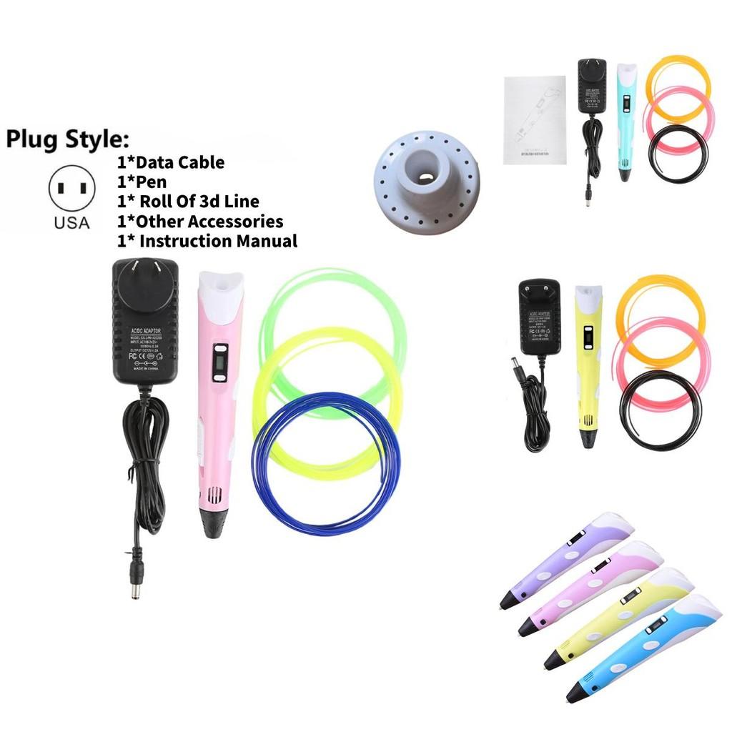 3d Printing Pen With 12color Pla Filament For Kids And Students Gift