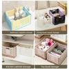 6 Colors Plastic Crate Box with Handle Sundries Storage Bin Folding Toy Box  Household