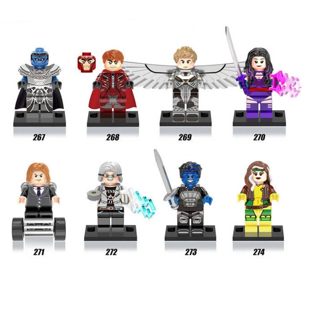 8pcs Minifigures Building Toys X Men Apocalypse Quicksilver