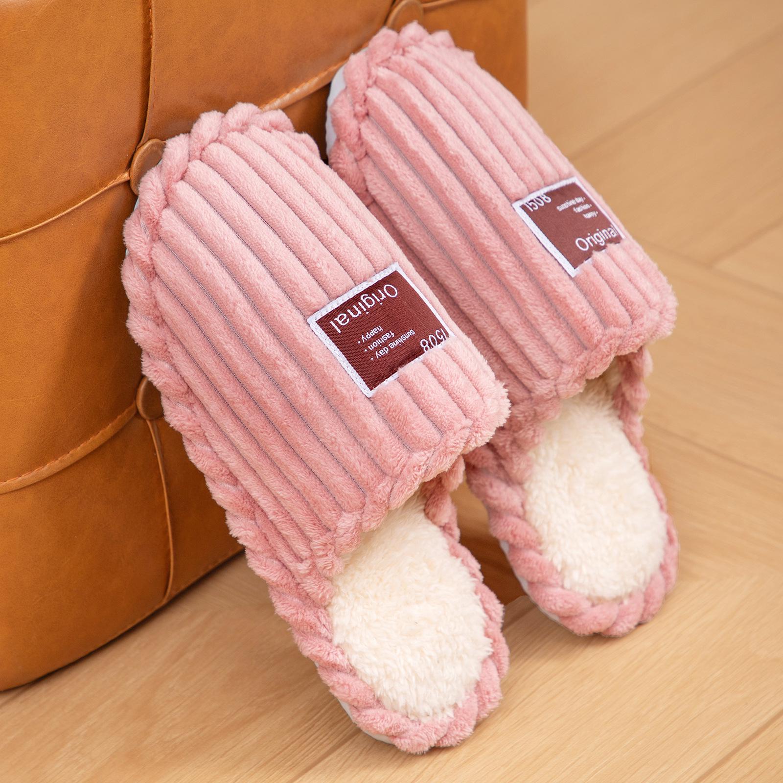 

Women s Plush Thickened Winter Cotton Half-Slippers - Warm, Comfortable, Lightweight 44-45