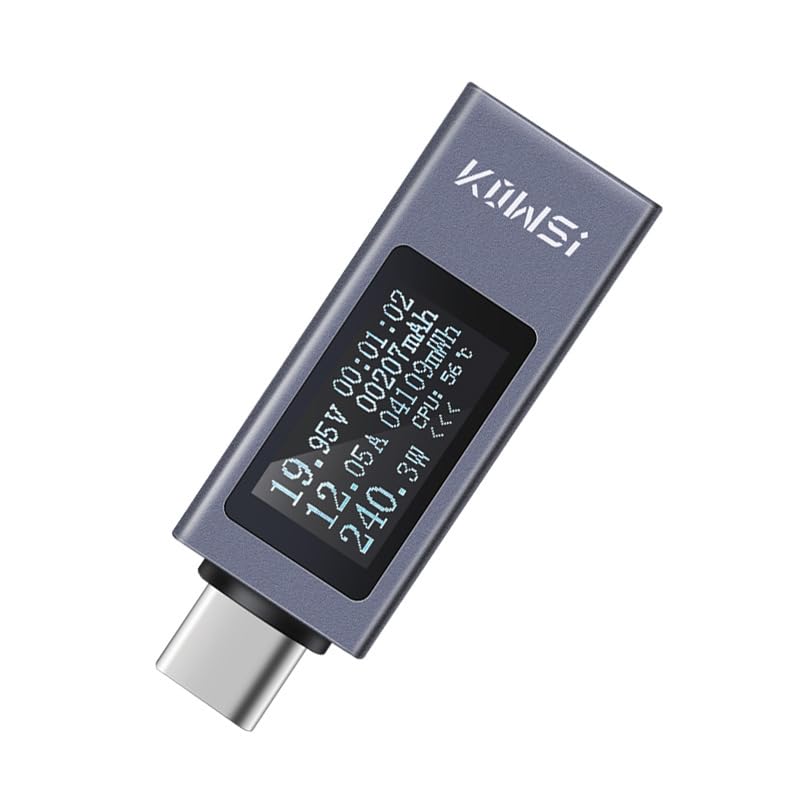 KWS-2301C Type-C Tester DC 4-30V Voltmeter Amperimetor Voltage Current Meter Ammeter Detector Power Bank Charger Indicator