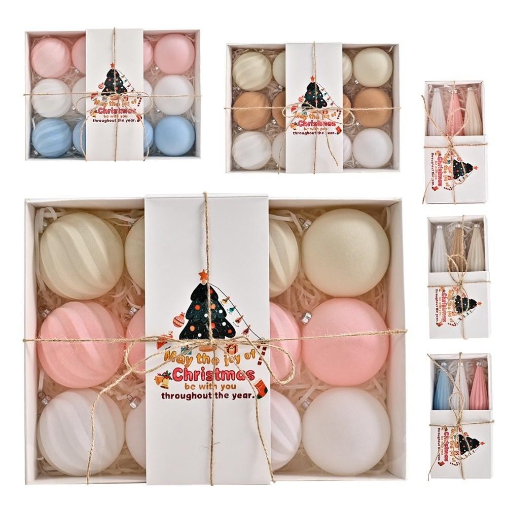Colorful Christmas Ball Ornaments Shatterproof Reusable Christmas Tree Hanging Balls Plastic Flocking Christmas Spheres Pendant