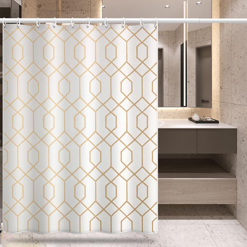 Koupelna zesílená vodotěsná záclona odolná proti plísním sprchový závěs Sprchový oddíl Závěs Sprchový závěs Koupelnový závěs Bez perforace