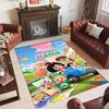 Personalized Crystal Velvet Carpet Custom Name Text,Cleo & Cuquín Anti Slip Area Rug For Home Decoration